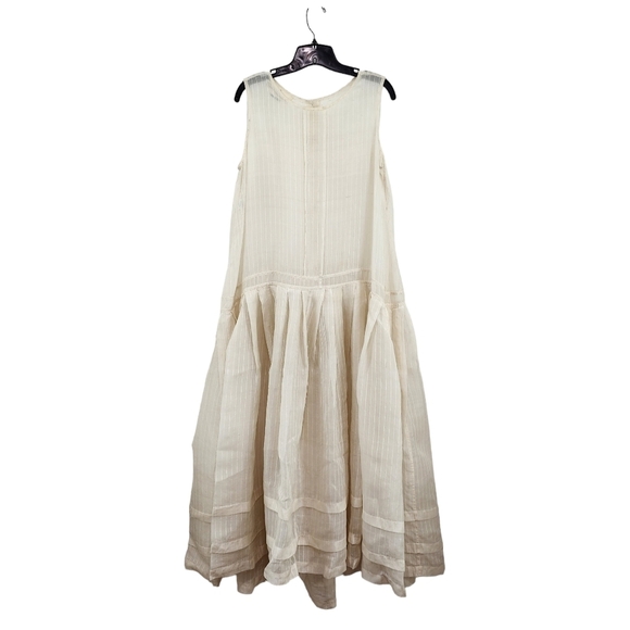 Shack Incorporated Women's 100% Silk Vintage Button Back Midi Dress - SM - Picture 1 of 6